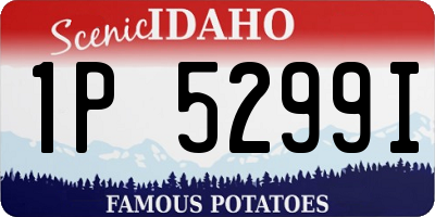 ID license plate 1P5299I