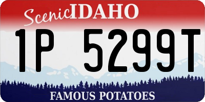 ID license plate 1P5299T