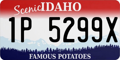 ID license plate 1P5299X