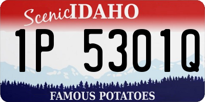 ID license plate 1P5301Q