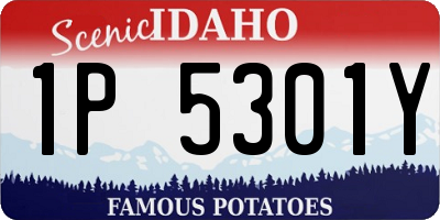 ID license plate 1P5301Y