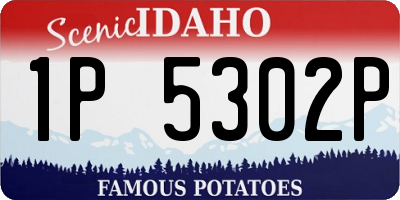 ID license plate 1P5302P