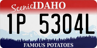 ID license plate 1P5304L