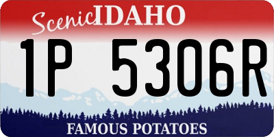 ID license plate 1P5306R