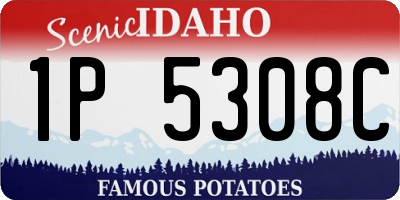ID license plate 1P5308C