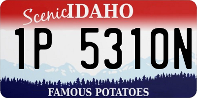 ID license plate 1P5310N