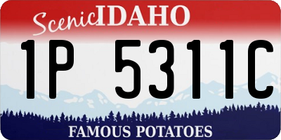 ID license plate 1P5311C