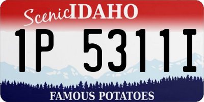 ID license plate 1P5311I
