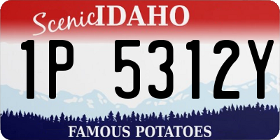 ID license plate 1P5312Y
