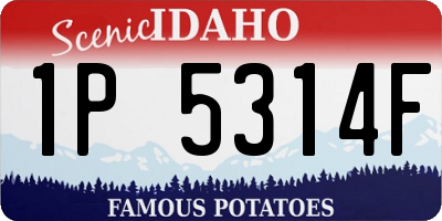ID license plate 1P5314F