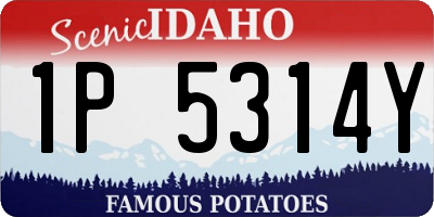 ID license plate 1P5314Y
