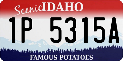 ID license plate 1P5315A