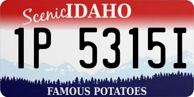 ID license plate 1P5315I