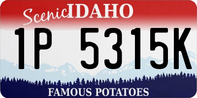 ID license plate 1P5315K