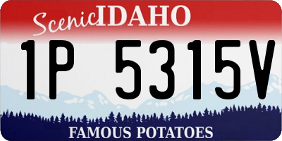 ID license plate 1P5315V