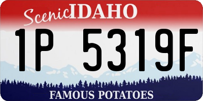 ID license plate 1P5319F