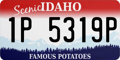 ID license plate 1P5319P