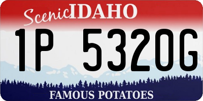 ID license plate 1P5320G