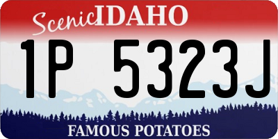 ID license plate 1P5323J