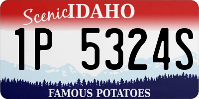 ID license plate 1P5324S