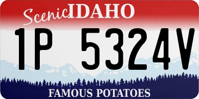 ID license plate 1P5324V