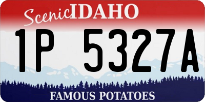 ID license plate 1P5327A