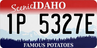 ID license plate 1P5327E