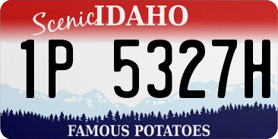 ID license plate 1P5327H