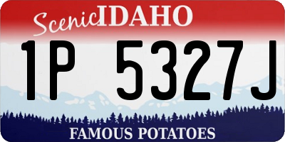 ID license plate 1P5327J