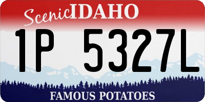 ID license plate 1P5327L