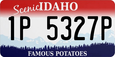 ID license plate 1P5327P