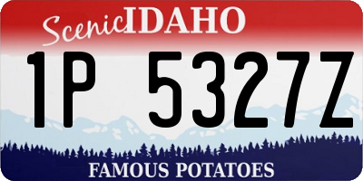 ID license plate 1P5327Z
