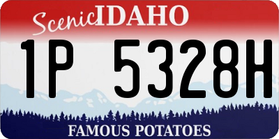 ID license plate 1P5328H