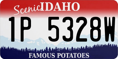 ID license plate 1P5328W