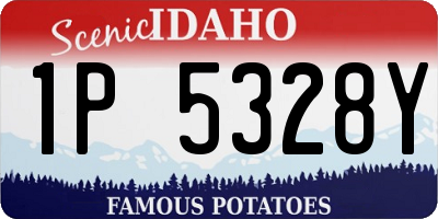 ID license plate 1P5328Y