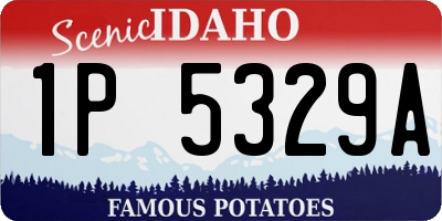 ID license plate 1P5329A