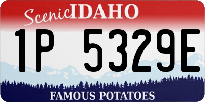 ID license plate 1P5329E