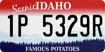 ID license plate 1P5329R