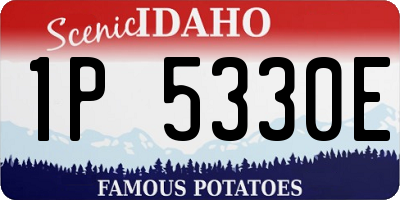 ID license plate 1P5330E