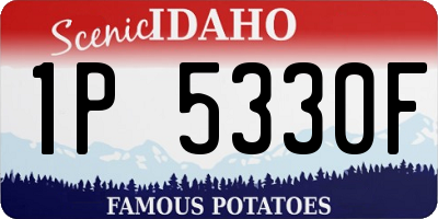 ID license plate 1P5330F