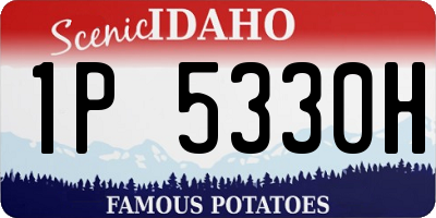 ID license plate 1P5330H