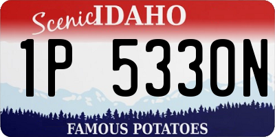 ID license plate 1P5330N