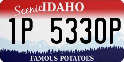 ID license plate 1P5330P