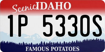 ID license plate 1P5330S