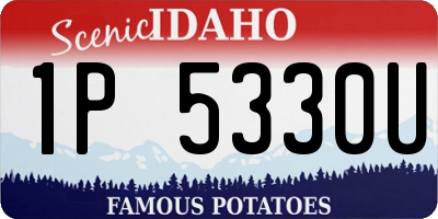 ID license plate 1P5330U