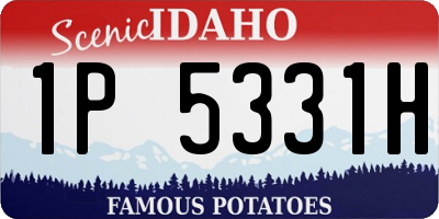 ID license plate 1P5331H