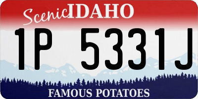ID license plate 1P5331J