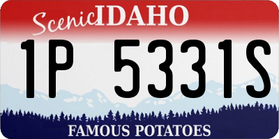 ID license plate 1P5331S