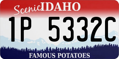 ID license plate 1P5332C