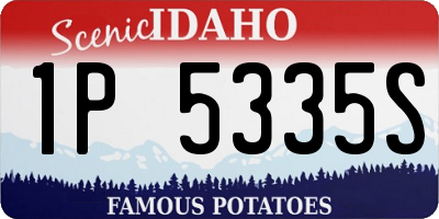 ID license plate 1P5335S